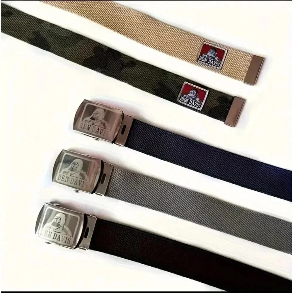 Khaki adult Unisex men's women's quick release buckle webbed belt
